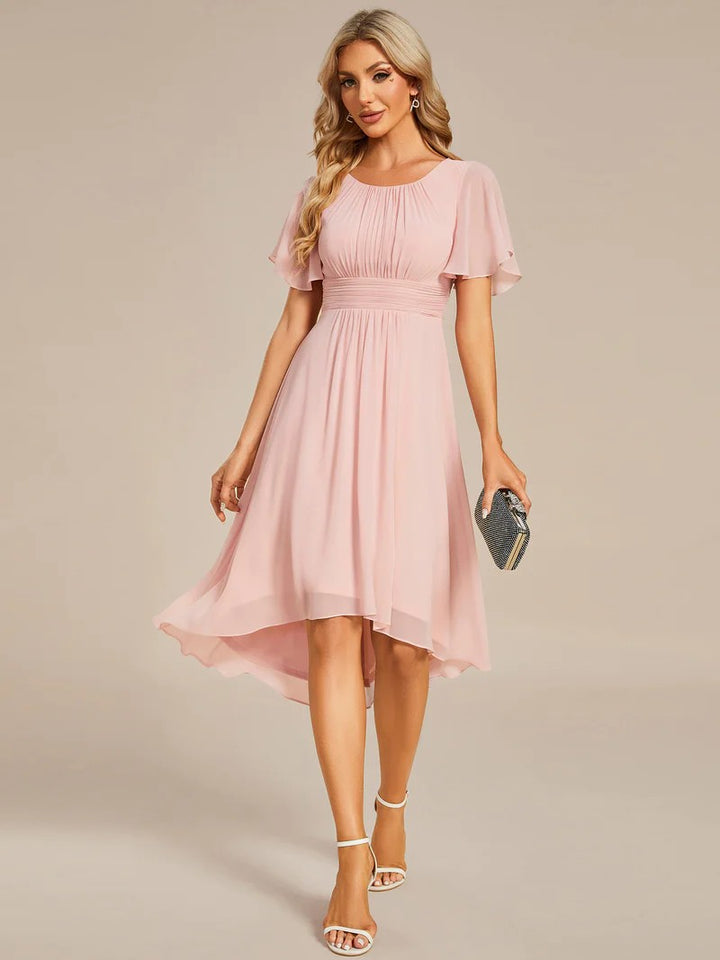 Schickes Kleid für Hochzeitsgäste Rosa Pink