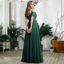 Lade das Bild in den Galerie-Viewer, Wunderschönes Ball &amp; Abendkleid mit Tüll Rock &amp; Pailletten Oberteil grün