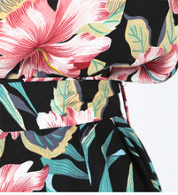 Lade das Bild in den Galerie-Viewer, 2021 Neu Geblümtes Sommerkleid im Wickel-Look