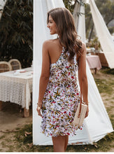 Lade das Bild in den Galerie-Viewer, Top 2021 Sommerkleid mit geblümten Stoff weiß