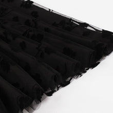 Lade das Bild in den Galerie-Viewer, Elegantes Cocktailkleid aus schwarzen Tüll mit Spitze