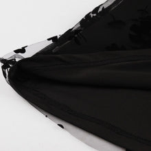 Lade das Bild in den Galerie-Viewer, Elegantes Cocktailkleid aus schwarzen Tüll mit Spitze
