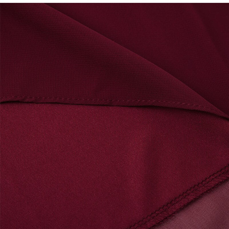 Rot Ballkleid mit Vokuhila Rock & schicken Spitzen Oberteil