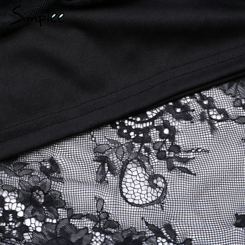 Elegantes Abendkleid aus Spitze in schwarz