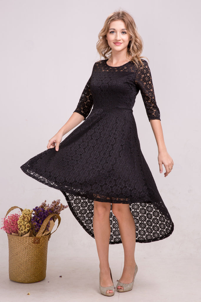 Sommerliches Abendkleid in 4 verschiedenen Farben