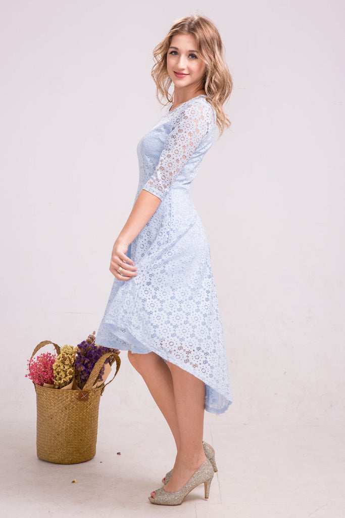 Sommerliches Abendkleid in 4 verschiedenen Farben